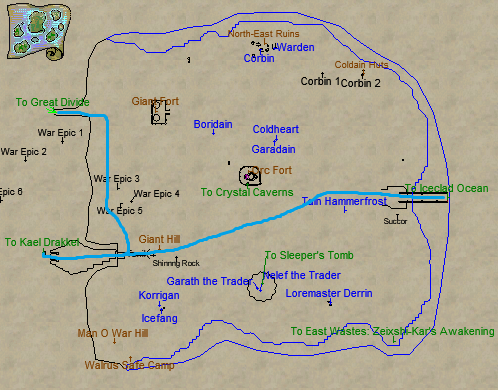 Eastern Wastes to Kael Drakkel